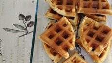 Waffle tradicional doce