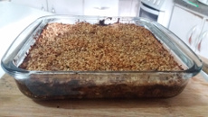 Torta de banana e castanha de caju