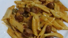 Macarrão cremoso da Carol