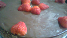 Torta de mousse de chocolate