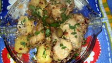 Frango de microondas