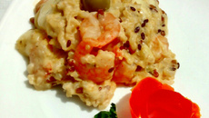 Arroz com Camarão Gratinado