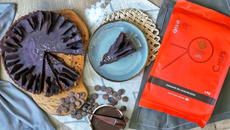 Torta de chocolate com caramelo salgado