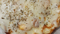 Ovo frito com mussarela