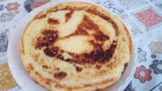 Torta de batata recheada na frigideira