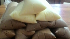 Geladinho de coco, creme de avelã e ovomaltine