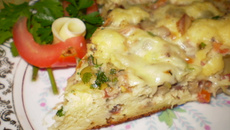 Torta -Pizza rápida de sardinha