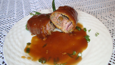 Rocambole de carne moida da Fá