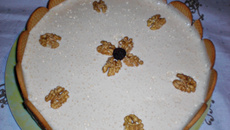 Torta cremosa de nozes