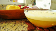 Gelatina com creme de leite