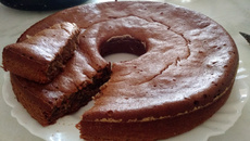 Bolo de banana integral