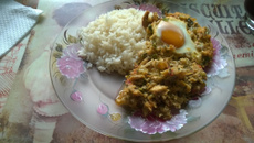 Moquequinha de siri desfiado