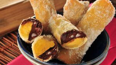 Rolinho de Banana com Chocolate