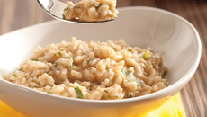 Risoto de hortelã e cheiro-verde