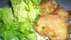 Sobrecoxas de frango crocrantes