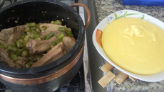 Costelinha com quiabo