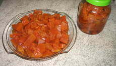 Doce de abóbora em calda