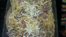 Macarrão com carne seca