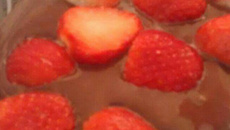 Morango com chocolate