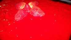 Creme de morango gelado