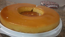 Pudim de coco caseiro