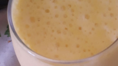 Suco de maracujá ao leite