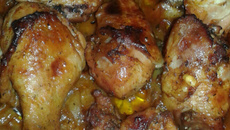 Frango assado aromático