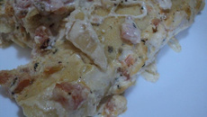 Canelone de patê de ricota