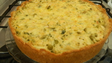 Torta de palmito da juçara