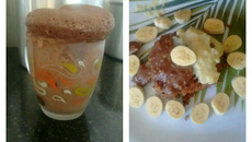 Bolo de caneca + opções de caldas da Lory