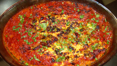 Pirarucú fresco de forno ao molho de aspargo ou tomate