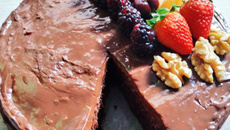 Massa especial de chocolate com café