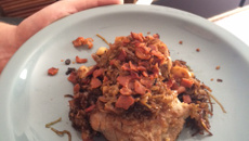 Filé suíno com alho-poró