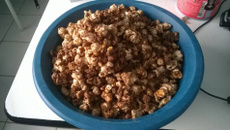 Pipoca doce de chocolate
