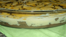 Torta de maracujá simples