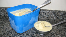 Sorvete de damasco fácil