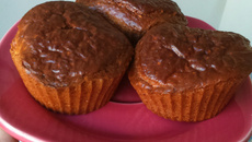 Muffins light de frutas vermelhas