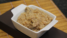 Risoto de mignon com funghi seco