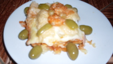 Batata recheada com camarão