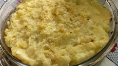 Souflé de batata e queijo
