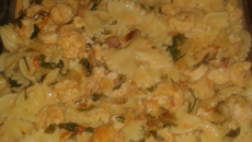 Macarrão com camarão