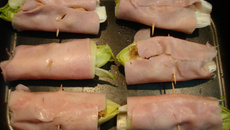 Barcas de endívias a rolê