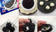 Bolinho de Oreo frito