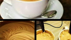 Café cremoso de inverno