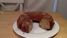 Bolo de banana light com farinha de rosca