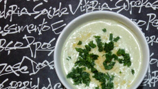 Creme de couve-flor e brócolis