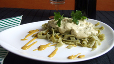 Macarrão ao molho de mostarda