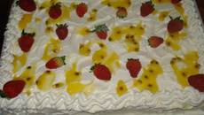 Bolo mousse de maracujá da Giseli Cilene