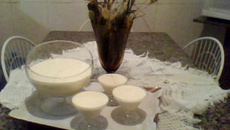 Falsa mousse de chocolate branco