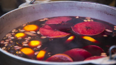 Vinho quente para festa junina